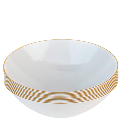 disposable bowls dinner clear plastic elegant tableware dinneware serveware china like salad bowl dessert bowl 16oz 16 ounce