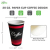 20oz Design Disposable Paper Coffee Cups