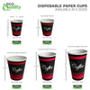 8oz Design Disposable Paper Coffee Cups