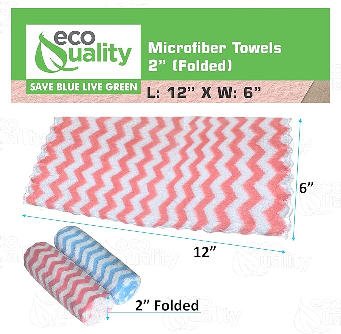 Micro Fiber Towels Ultra Absorbent Dish Towels, Premium Cleaning Cloths, Streak Free, Lint Free, Quick Dry Rags, Reusable Wash Cloths, Multipurpose Non Stick Oil Cloths, Multi Color