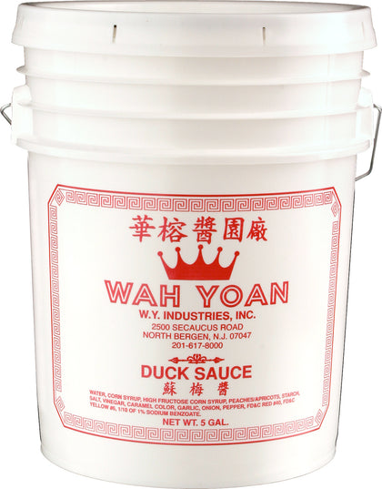 W.Y Industries Duck Sauce 5 GAL Pail BULK No MSG Gluten Free Chinese Take Out Restaurant