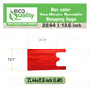 Non Woven Reusable Red T-Shirt Shopping Bags Large