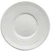 10 inch porcelain white dinner plates with linear embossment design microwave and dishwasher safe easy to use and clean stackable chip stain and scratch resistant