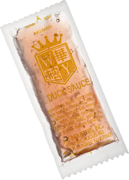 W.Y Industries Duck Sauce Chinese Take Out Delivery Packets 10 Grams Per Packet No MSG Gluten Free