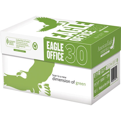 American Eagle Office Recycled Copy Printer Paper 92 Brightness - Letter - 8 1/2