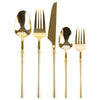 Plastic Soup Spoons Gold Infinity Flatware Collection