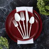 Plastic Salad Forks White Infinity Flatware Collection