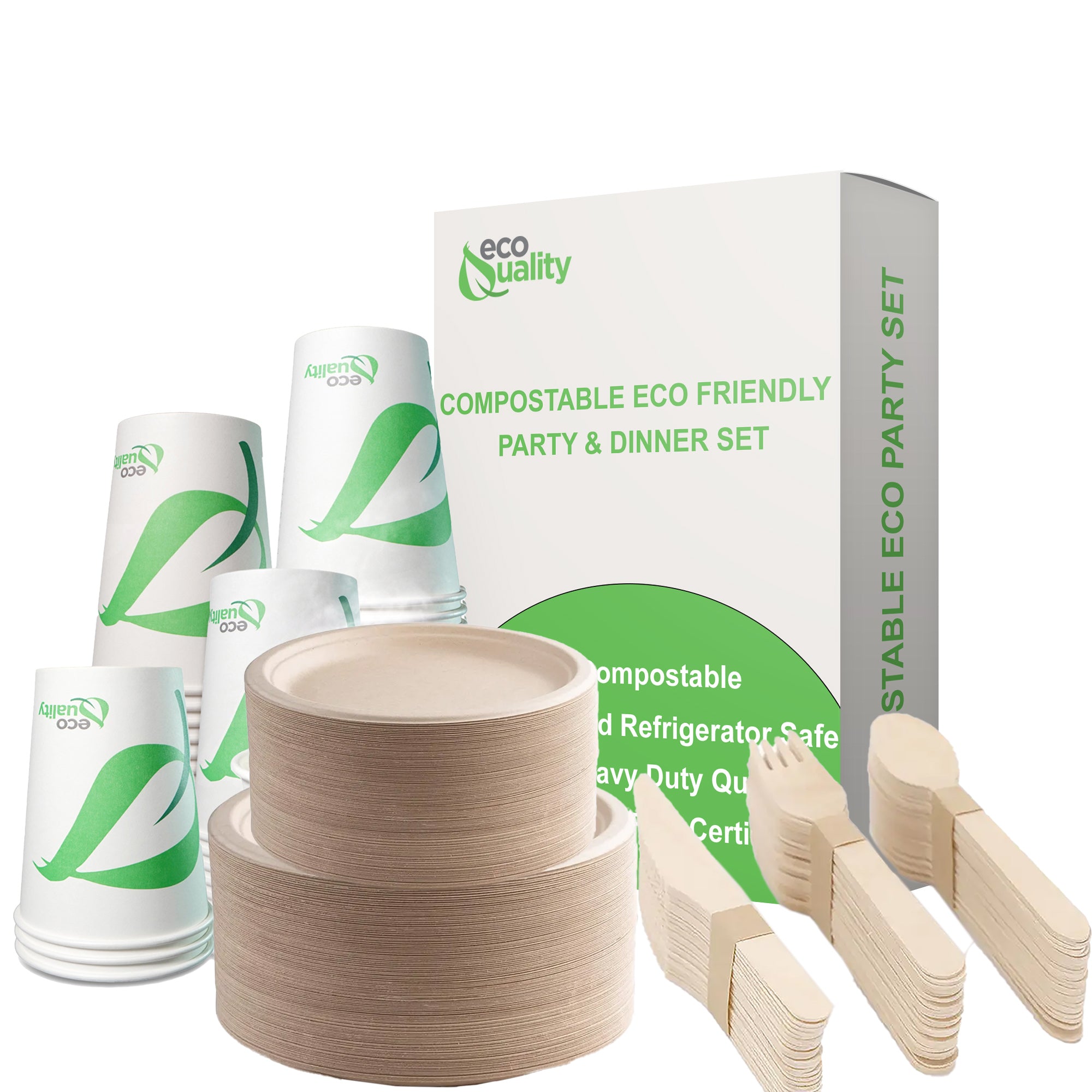 Compostable Biodegradable Eco Friendly Disposable Dinner Set