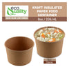 Ice cream soup yogurt cups Take out food container Nyc Restaurant cafe shop office home disposable catering supplies kraft Paper heavy duty strong sturdy leak free proof bulk economical wholesale ecoquality Ecofriendly compostable biodegradable