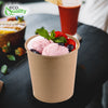 32oz Disposable Kraft Paper Food Soup Cup Ice Cream Yogurt Container