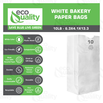 disposable bag White Paper Bags white Paper Shopping Bags foldable paper bag catering bags white kraft paper bag 1 pound candy bag snack bag gift bags DIY Bags arts and craft Sandwich Bag white paper bag party favor bag lunch bag togo bag takeout bag Restaurant supplies paper bakery bags Kraft Paper Bags kraft grocery bags supermarket Household Supplies hero bread tall long paper bag 10 pound
