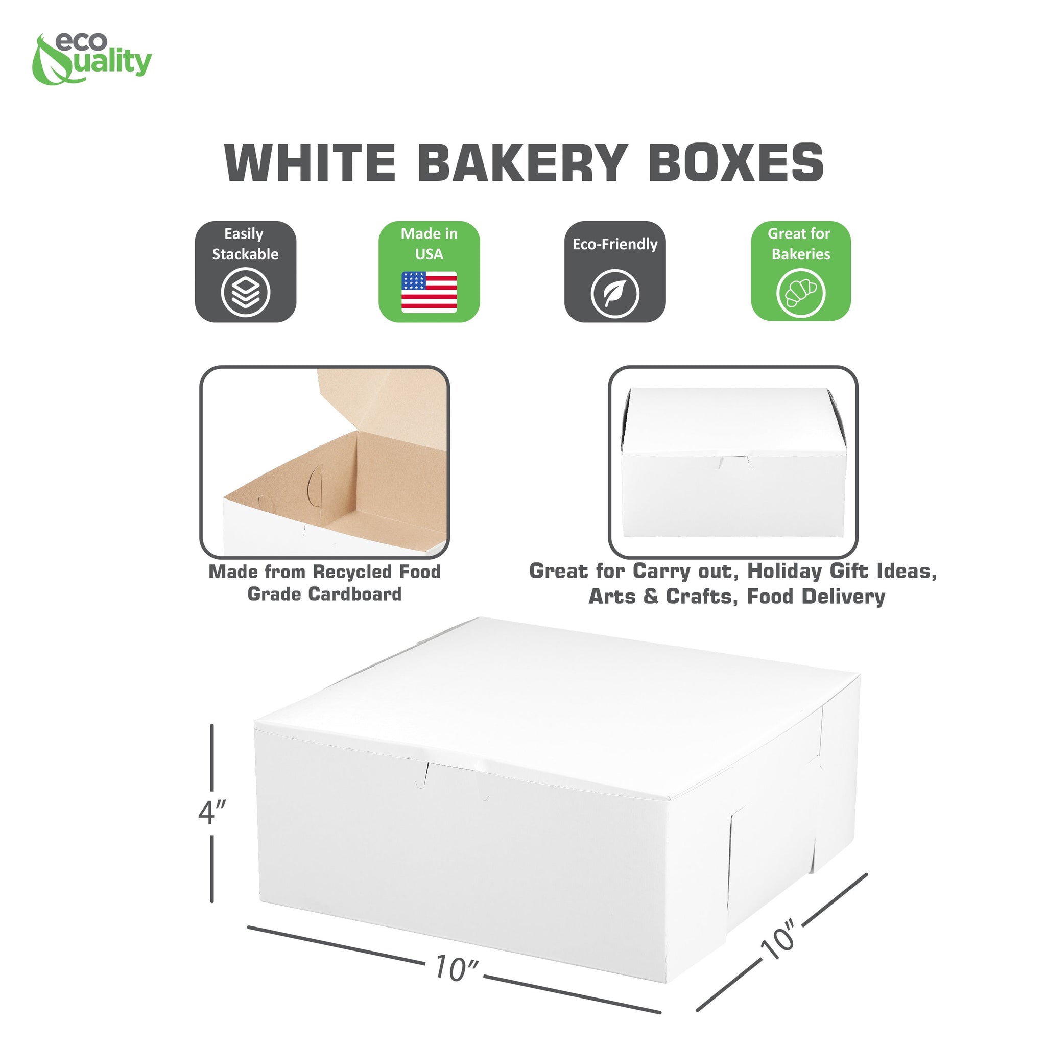 White Bakery Pastry Boxes 10