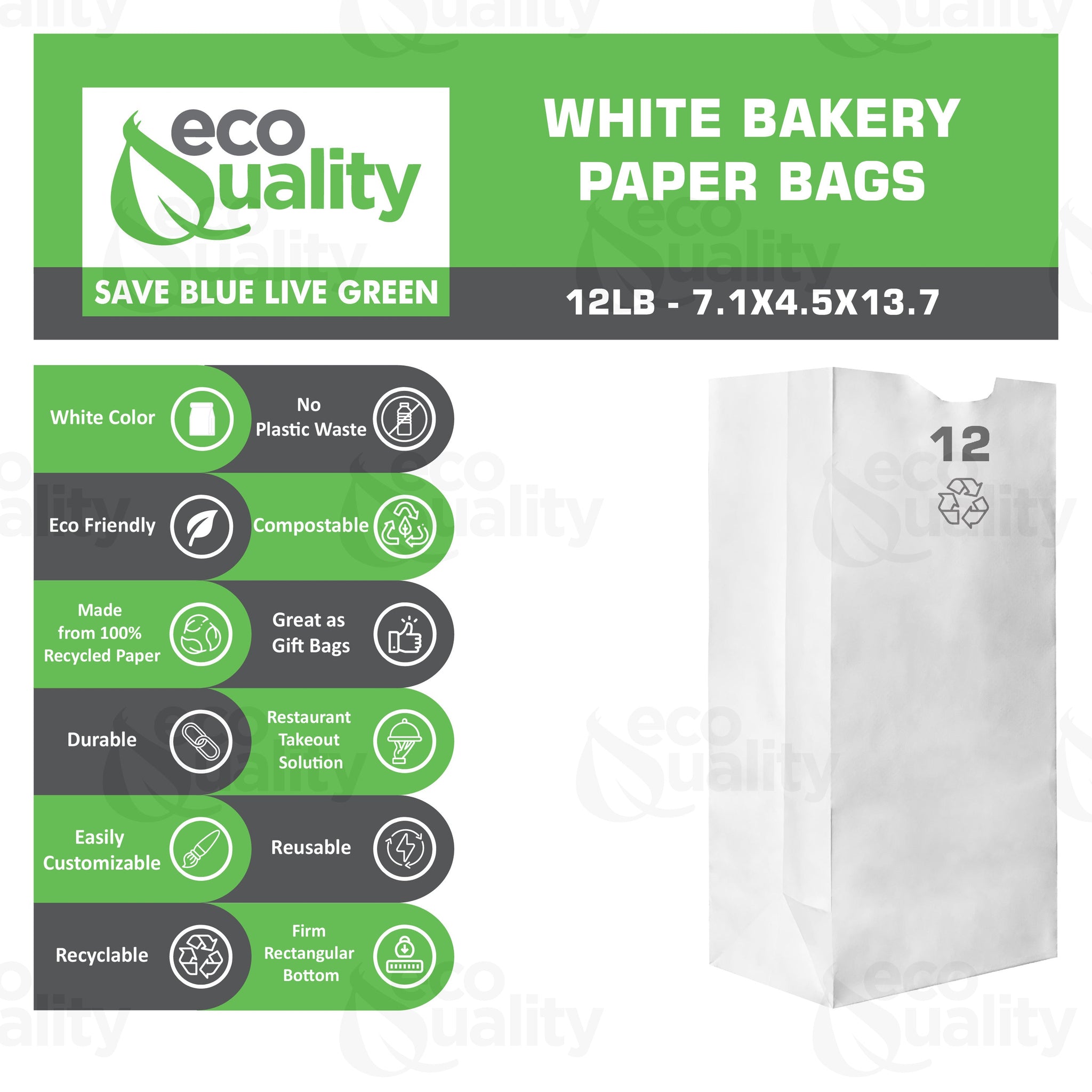 disposable bag White Paper Bags white Paper Shopping Bags foldable paper bag catering bags white kraft paper bag 1 pound candy bag snack bag gift bags DIY Bags arts and craft Sandwich Bag white paper bag party favor bag lunch bag togo bag takeout bag Restaurant supplies paper bakery bags Kraft Paper Bags kraft grocery bags supermarket Household Supplies hero bread tall long paper bag 12 pound