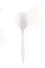 Disposable Plastic Medium Weight Spoon White/Black Unwrapped