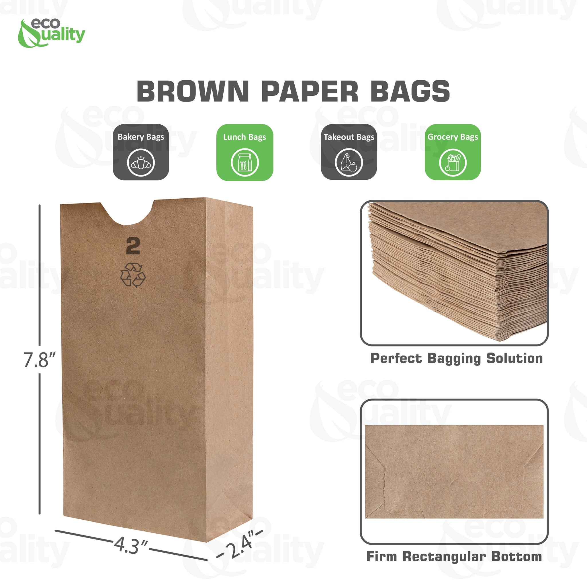 2 pound disposable bag brown Paper Bags white Paper Shopping Bags foldable paper bag catering bags brown kraft paper bag 2 pound candy bag snack bag gift bags DIY Bags arts and craft Sandwich Bag party favor bag lunch bag togo bag takeout bag Restaurant supplies paper bags Kraft Paper Bags kraft grocery bags Household Supplies