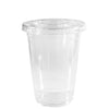 20oz Disposable Pet Clear Plastic Smoothie Cups with Clear Flat Lids