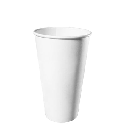 20oz Disposable White Paper Hot Cold Cups