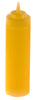 24 Oz Yellow Plastic Condiment Squeeze Bottles Squirt Bottle for Sauces, Dressing, Arts and Crafts, Ketchup, Mustard, Oil, BBQ - Reusable