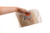 Clear Plastic Deli Saddle Bags with Printed Deli Logo  italian bakery cafe coffee shop deli grocery  affordable bulk economical commercial wholesale  Sandwich Bag  Plastic Roll  Plastic Bag  Deli Bags  Cold Cuts