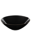 disposable bowls dinner Black plastic elegant tableware dinneware serveware china like salad bowl dessert bowl 16oz 16 ounce