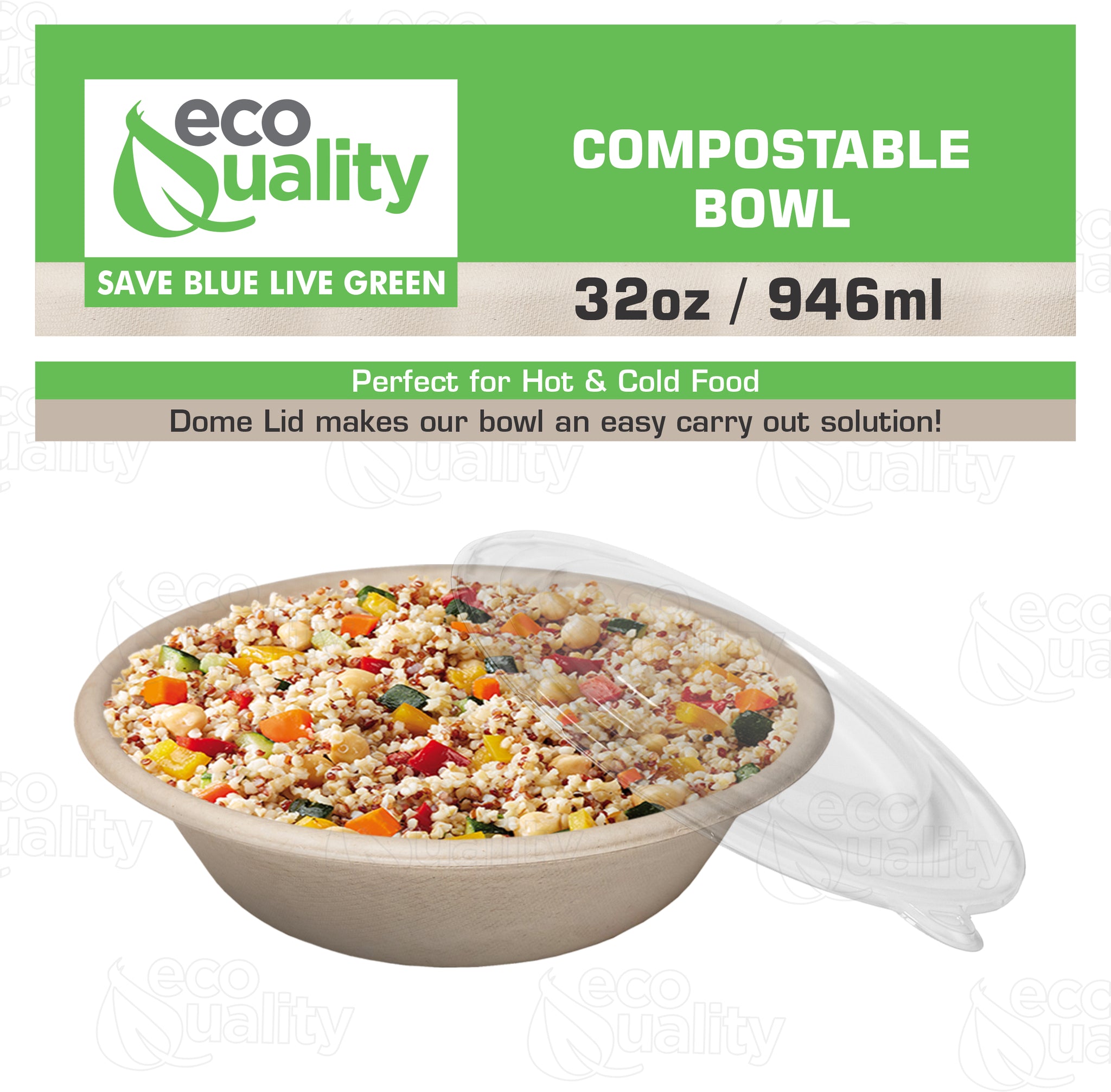 rice burrito bowl with dome lid disposableproducts Microwavesafe LeakResistant bowl soupbowl Biodegradable Bowls sugarcane bowl ice cream bowl disposable bowl heavyduty bowl cereal bowl 32 ounces 32oz lunch dinner poke acai bowl catering products
