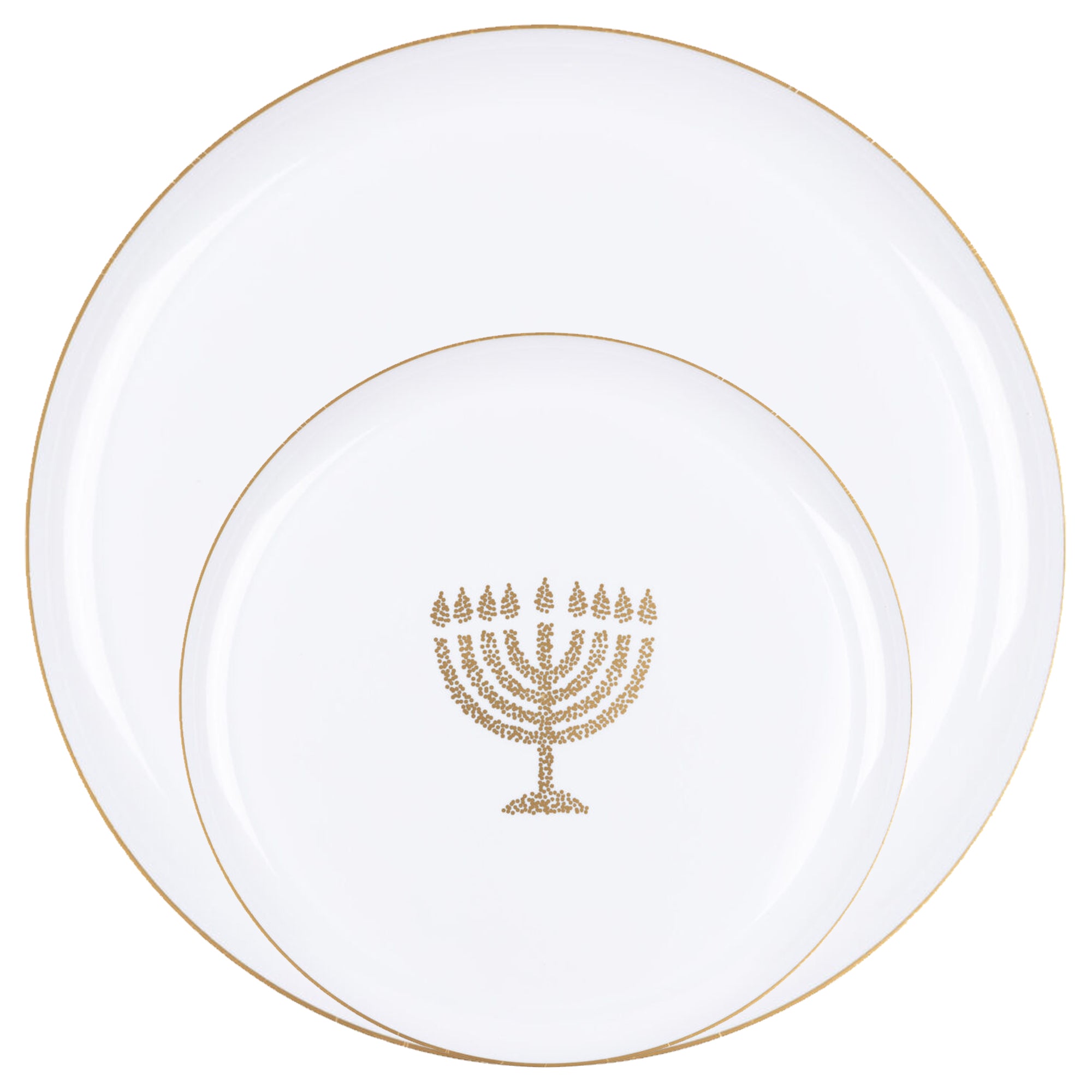 Disposable Fancy Chanukah Hanukkah Glitter Plastic Dinner 10