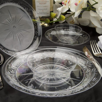 disposable bowls dinner black plastic elegant tableware dinneware serveware china like salad bowl dessert bowl 16oz 16 ounce