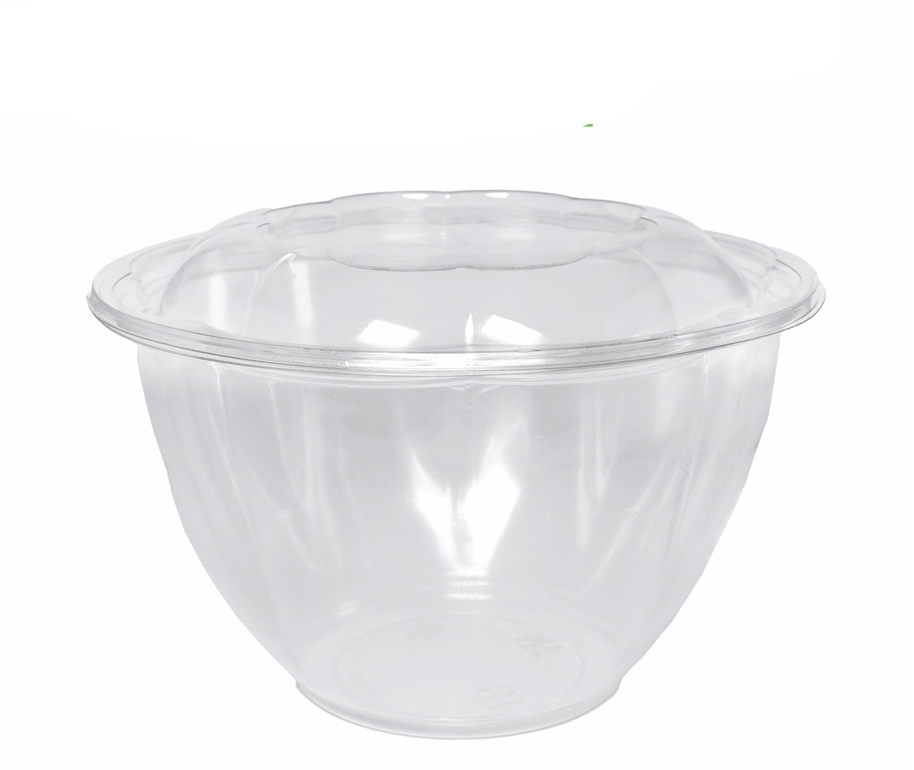 48oz Crystal Clear Plastic Disposable Salad Bowls with Lids To-Go with Lids Meal Prep Container