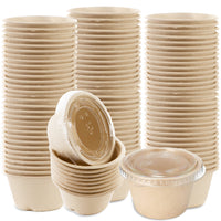 portion cups with lids souffle cups jello shot cups compostable portion cups sampling cups disposable biodegradable ecofriendly takeout supplies throwaway