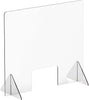 Countertop Desk Sneeze Guards Personal Protection Guard Shield with Window - Protective Plastic Acrylic Plexiglass Screen Divider Barrier Shield, Cashier, Checkout, Reception and Desk