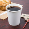 16oz Disposable White Paper Hot Cold Cups with White Dome Lids