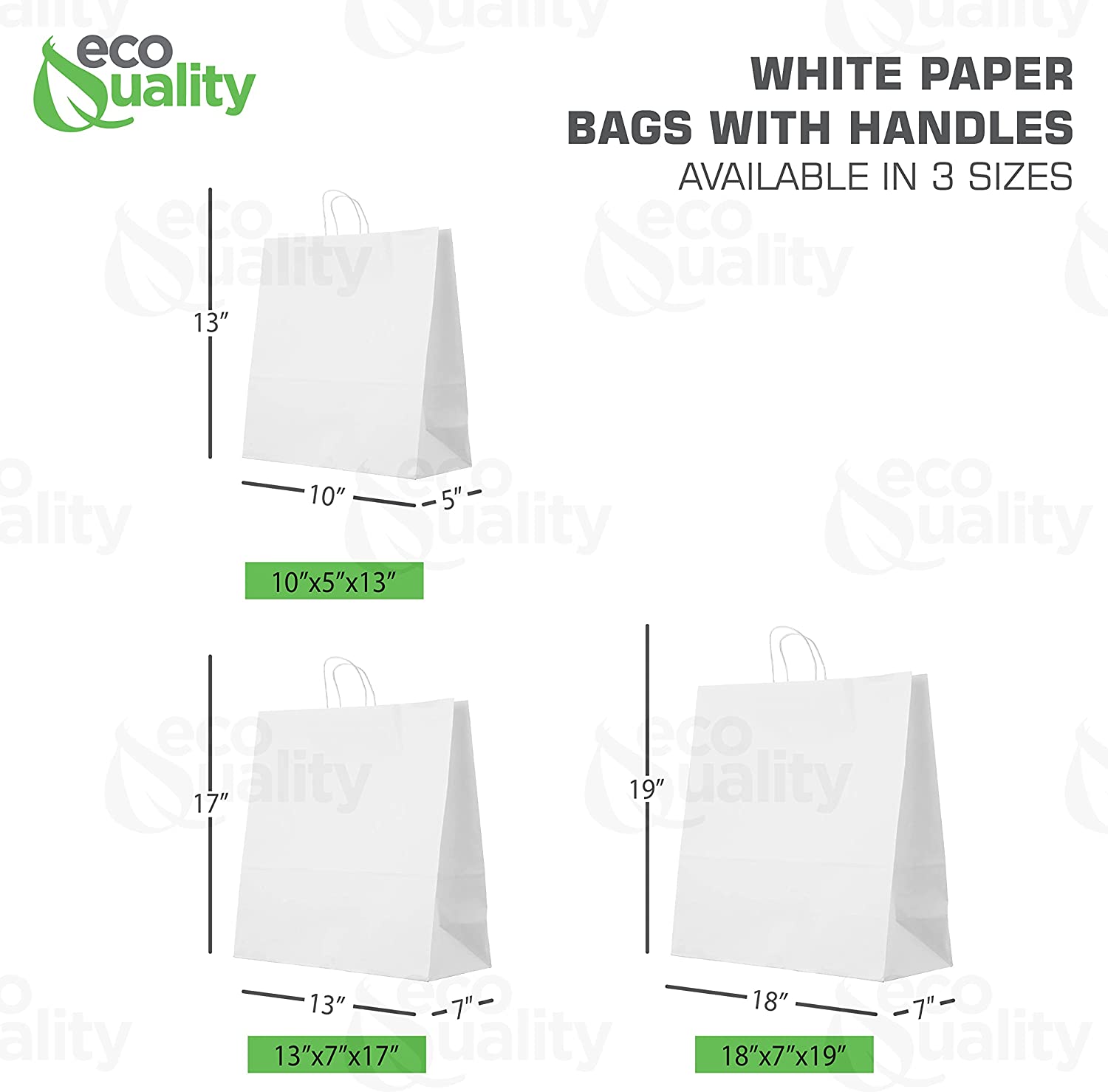Reusable Recycled Material 20 Pounds White Gift Bag DYI Paper Bag Heavy Duty Strong Paper Bag Supermarket paper bags carry out bags Paper Bags with handles Paper Take Out Grocery Bags White Kraft Bags Ecofriendly Paper Bag Retail Merchandise bag white Paper Shopping Bags takeout bag Paper Bag Disposable medium 13x7x17 inches strong