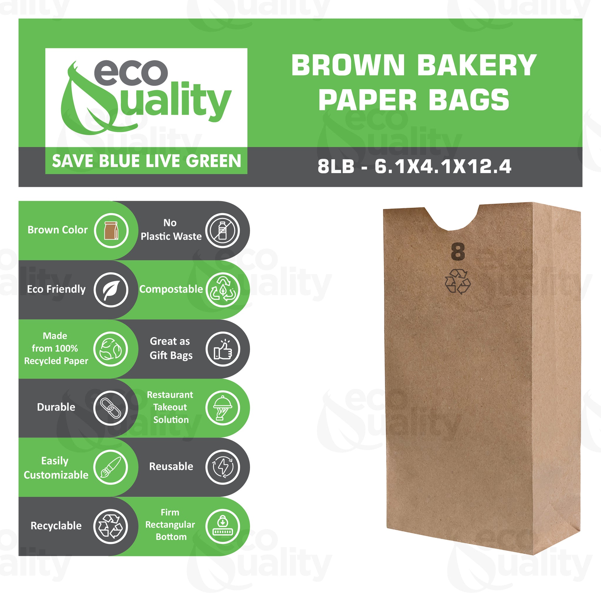 8 pound disposable bag brown Paper Bags Shopping Bags foldable catering bags brown kraft paper bag 8 pound candy bag snack bag gift bags DIY Bags arts and craft Sandwich Bag party favor bag lunch bag togo bag takeout bag Restaurant supplies paper bags Kraft Paper Bags kraft grocery bags Household Supplies