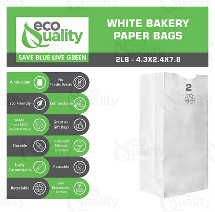 2 pound disposable bag White Paper Bags white Paper Shopping Bags foldable paper bag catering bags white kraft paper bag 1 pound candy bag snack bag gift bags DIY Bags arts and craft Sandwich Bag white paper bag party favor bag lunch bag togo bag takeout bag Restaurant supplies paper garbage bags Kraft Paper Bags kraft grocery bags Household Supplies