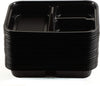 to-go boxes takeout delivery take out food storage containers Reusable Box Plastic Microwave Freezer black safe meal prep Lunch food storage  solutions packaging Ecofriendly Disposable with lid black cheap economical bulk wholesale ecoquality restaurant fast food supplies nyc 3 compartment 