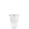 9oz Disposable Pet Clear Plastic Smoothie Cups With Clear Flat Lids