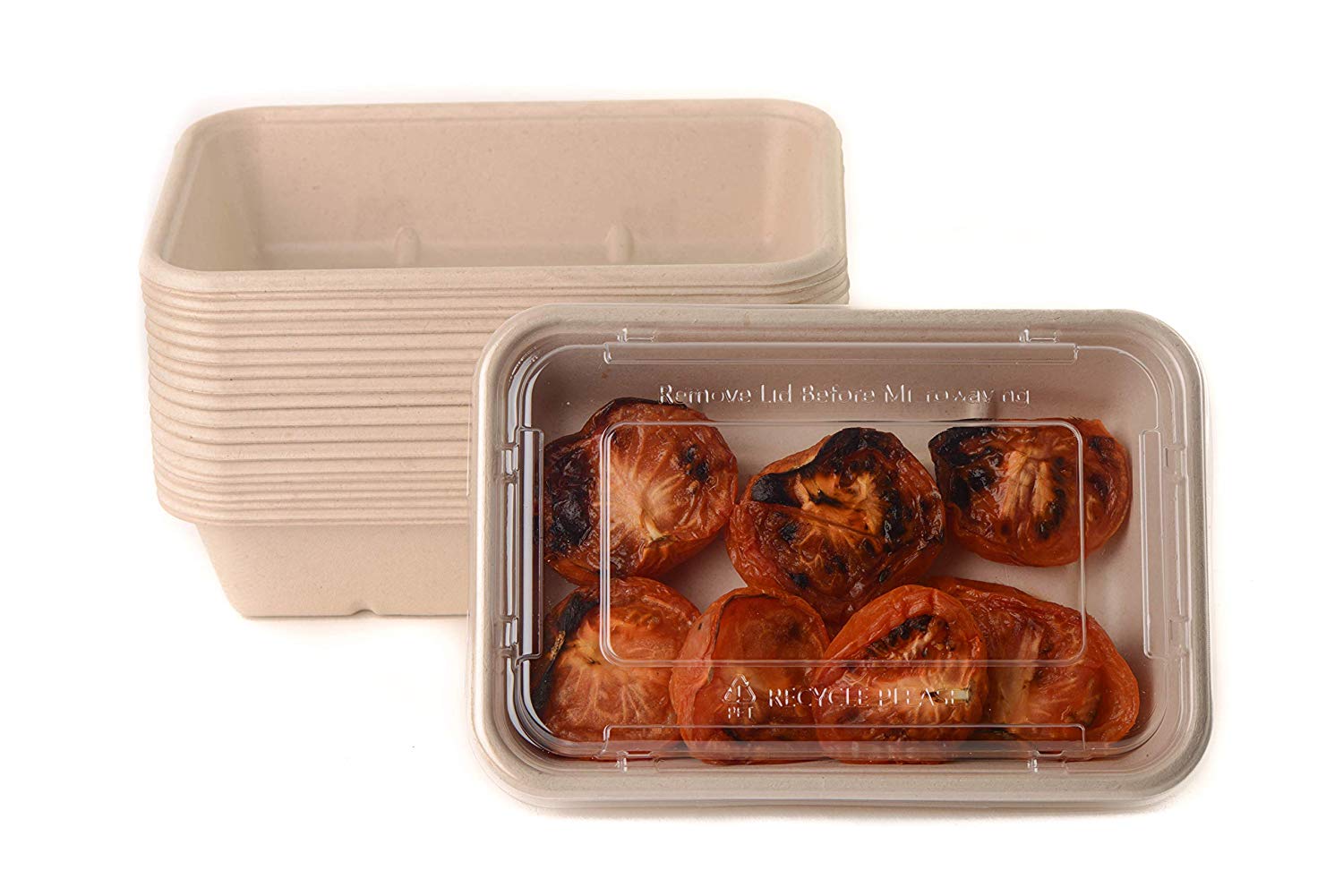 Meal Prep Heavy Duty Leak Spill Proof Free  Grease and Leak Resistant Proof  container with lid  To Go Take Out  Restaurant Food Trucks Caterers take out sustainable  Container Tray  Compostable Tray  Compostable Biodegradable Sugarcane Bagasse  affordable bulk economical commercial wholesale nyc supplies ecoquality ecofriendly sustainable