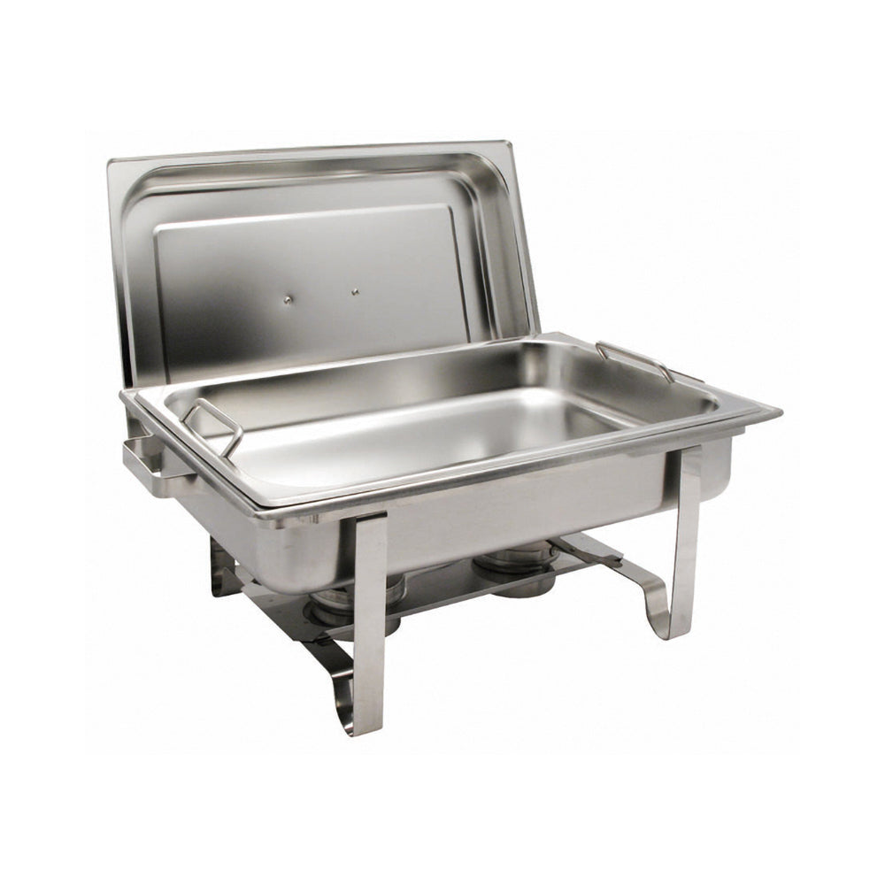 8 Quart Stainless Steel Full-Size Chafer with Safety Handles