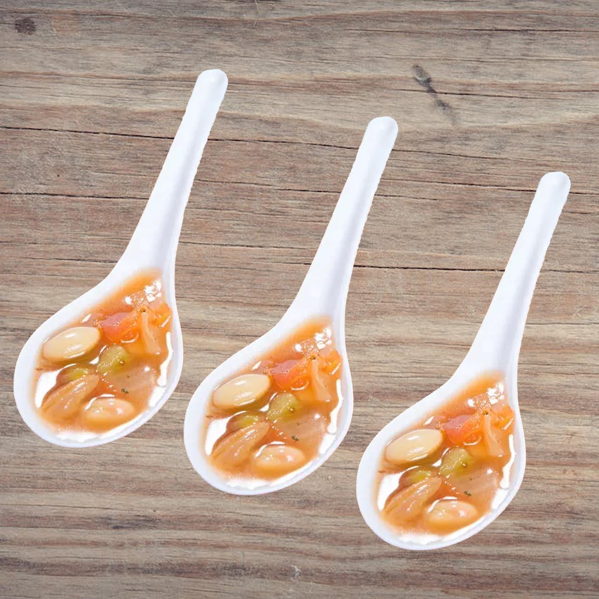 white spoons  spoon  soup spoon  Restaurant Supplies  Ramen Spoon  Plastic Spoons  plastic spoon  household diner restaurant food truck fast food  disposable spoon  Disposable Cutlery  dining spoon  Catering Restaurant Cafe Buffet Event Party  affordable bulk economical commercial wholesale
