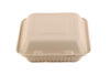9x9 Eco-Friendly 3 Compartment Hinged Clamshell Heavy-Duty Disposable Containers