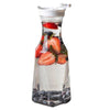 54oz Square Clear Plastic Pitcher with White Lid
