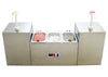 Condiment Station/Dispenser with Ice Packs, 2 Pumps, & 3 Wells
