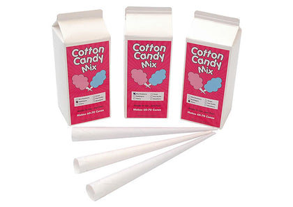 Cotton Candy Starter Kit - 3 Flavors, 200 Cones