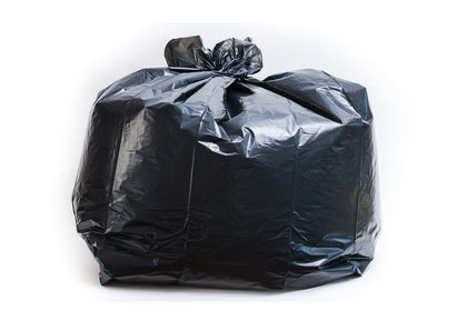 Black Strong Wastebasket Receptacle Can Liner Heavy Duty Garbage Trash Bags (13, 30, 39, 46, 50, 58 Gallon)