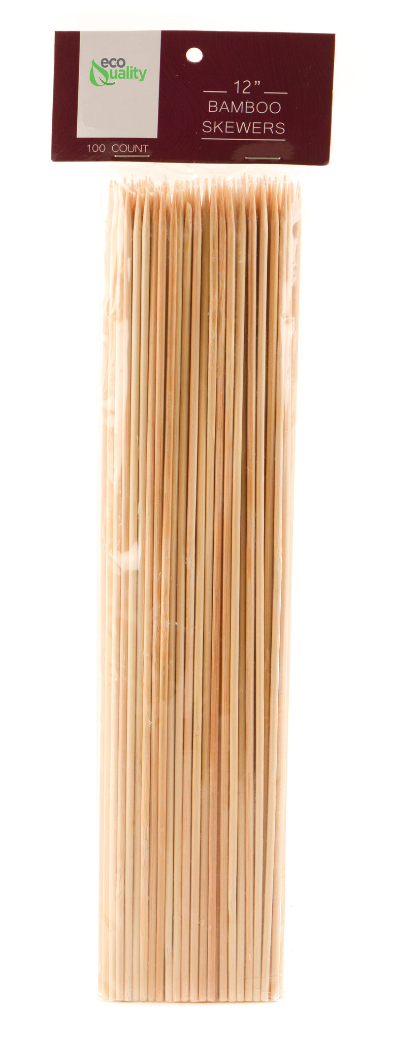 12 Inch Bamboo Skewers - Biodegradable, Sturdy, Eco-Friendly, Reusable, Great for BBQ, Grilling and more!