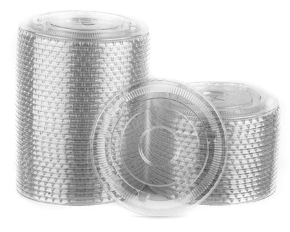 Disposable Clear Flat Plastic Cold Cup Lids For (9oz,10oz,12oz,14oz,16oz,20oz,24oz) Cups PET Lids