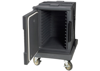 Insulated Food Carrier w/ (6) Pan Capacity, Gray - For Full Size Pans, Food Transport, Bussing