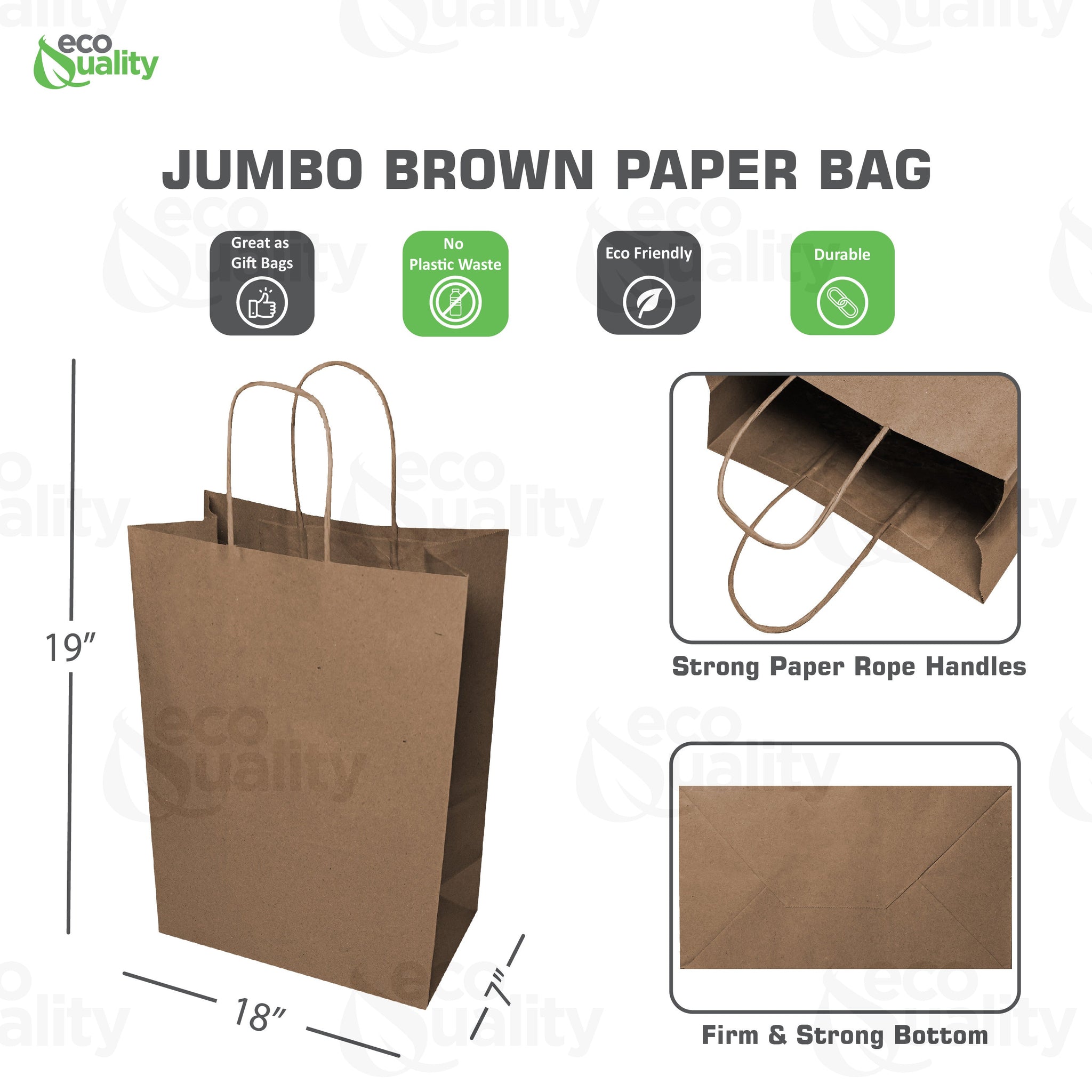 Kraft Paper Gift Bags with Twine Handles Brown Shopping Bags, Retail, Reusable, Party, Grocery Bags, Eco Friendly, Recyclable