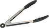 Stainless Steel Kitchen Tongs with Silicone Tips  Utensils  Tongs  Kitchen Tongs  heavy duty strong sturdy  Catering Restaurant Cafe Buffet Event Party  affordable bulk economical commercial wholesale  12 inches 