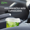 Disposable Pet Clear Plastic Smoothie Cups with Sip Through Lids